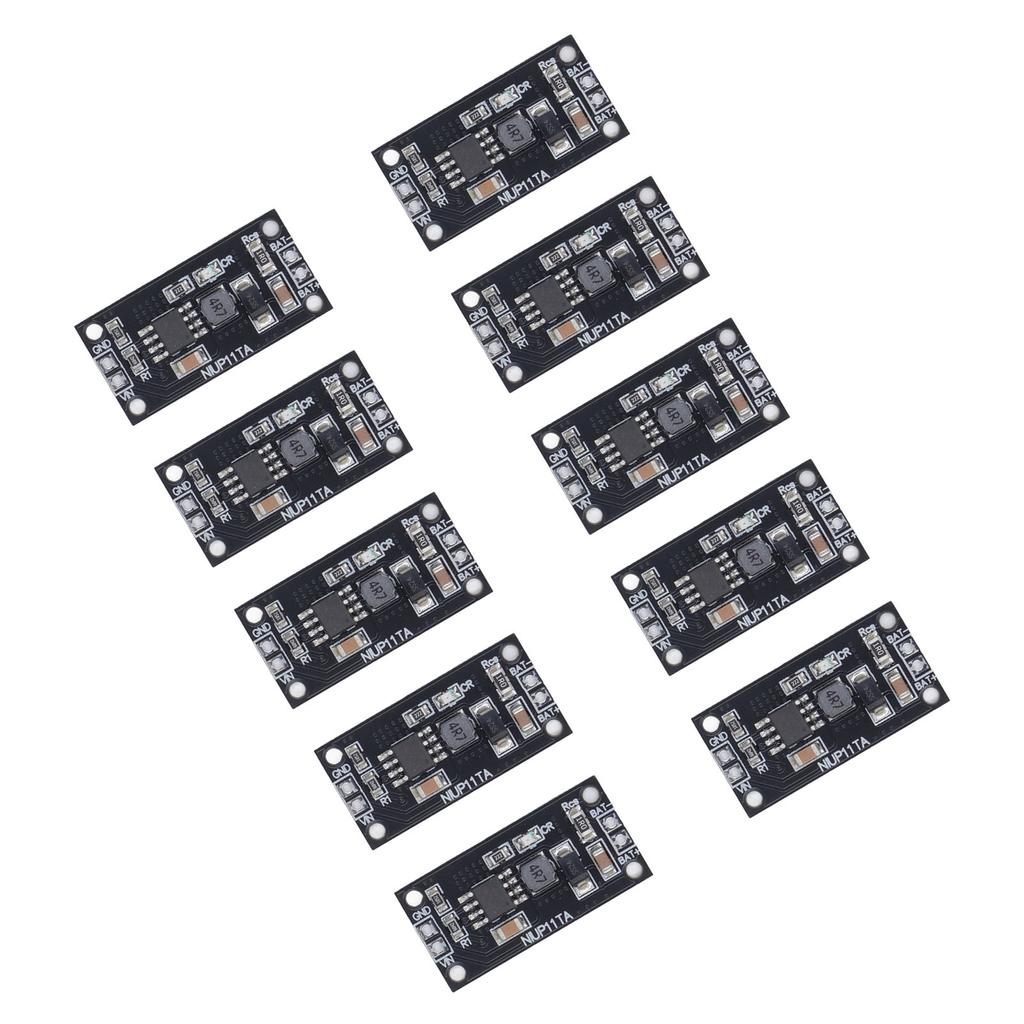 10 Stück Schwarzes 7S NiMH-Akkuladeplatine Tragbares Stabiles NiCd-Akkulademodul