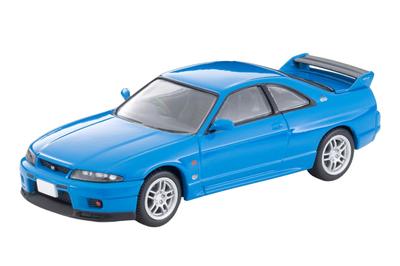 TOMYTEC Tomica Limited Vintage Neo Měřítko Nissan Skyline LM Limited Šampion Modrá 1996 Model 335986 1/64 LV-N308e GT-R V-spec (Hotový model)