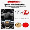 Adesivos de metal de alto padrão com processo galvanizado para o logotipo do volante 64mm 77mm para Lexus ES240 ES250 IS250 LX460 RX270 RX300 RX350