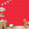 Wallpaper Geometric pattern red, subtle detail 50x1000