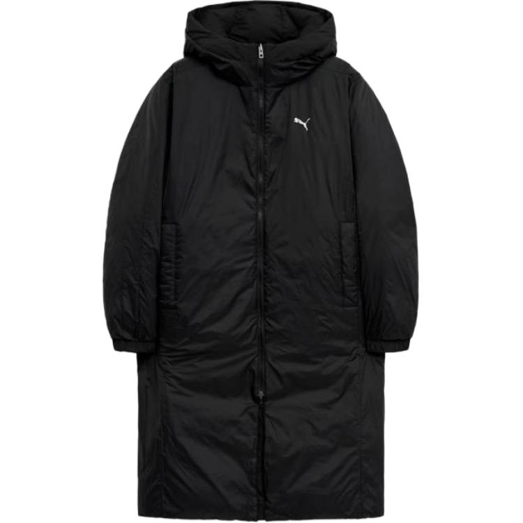 Puma Ultra HC04 Fashion Minimalist Reversible Warm Long Down Jacket Unisex Outerwear Black 941155-01