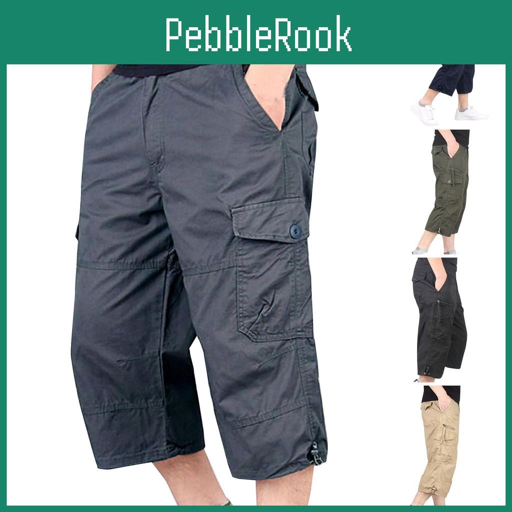 Men Outdoor Casual Summer Fashion Breathable Overalls Shorts Sports Pants