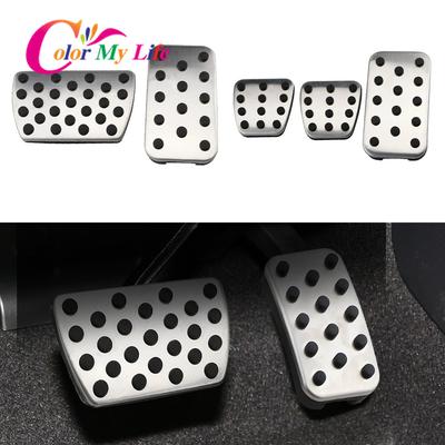 Color My Life Car-Styling Stainless Steel Car Gas Brake Pedal Cover Car Pedals Pad for Honda CR-V CRV CR V 2017
