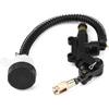 Keenso Rear Brake Master Cylinder, Motorcycle Rear Brake Hydraulic Master Cylinder with Reservoir