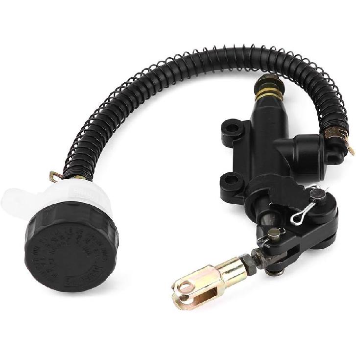 Keenso Rear Brake Master Cylinder, Motorcycle Rear Brake Hydraulic Master Cylinder with Reservoir