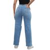 Autumn and Winter Women's Pant Temperament Broken Hole Wide-legged Trousers Jeans