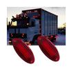 6PCS Red LED Side Marker clearance lights 12V trailer running light Fit for and Most Trucks Trailers Tractor Semi-trailer Dump truck Vehicle