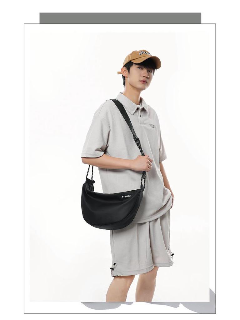 Damska Wszechstronna Torba Crossbody z Nylonu 2024 - Modna Torebka na Ramię w Stylu Pierożka