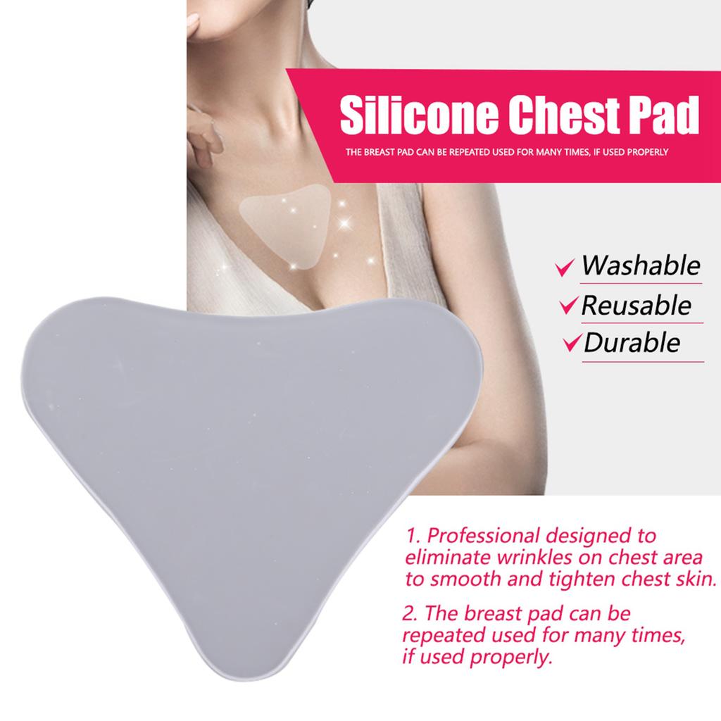 Anti-Wrinkle Chest Pad, Transparent   for Tightening Skin, Reusable for Scars and Stretch Marks