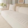 Thickened Non-slip Flannel Sofa Mat & Plush Seat Cushion for Autumn and Winter