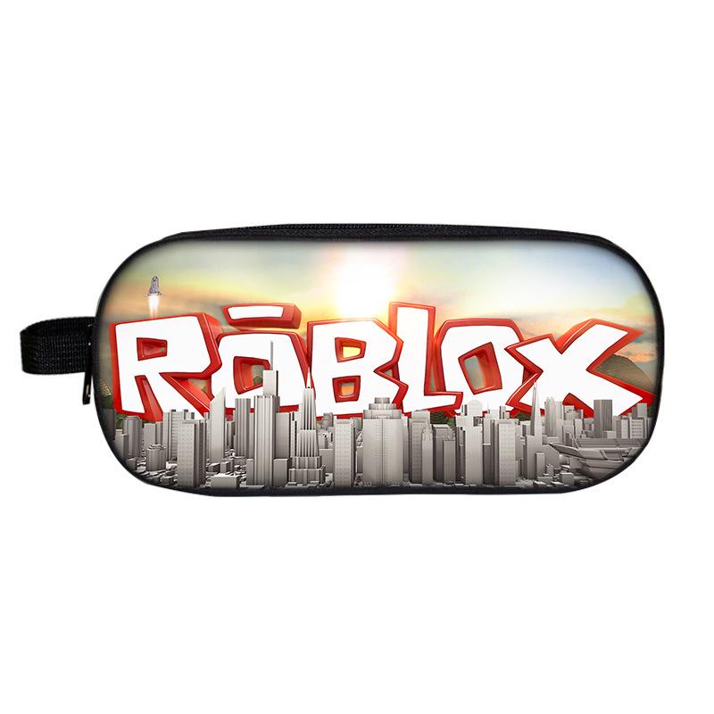 Roblox Double-Layer Pencil Case for School Students - Cartoon Fashion Stationery Box