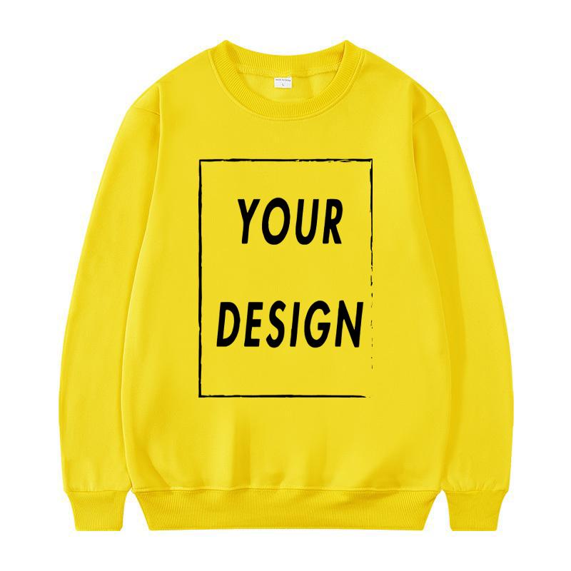 

2025 New Unisex Hatless Sweatshirt Customize Your Logo Crew Neck Sweater Fashion Men s Women s Casual Sweater 3XL