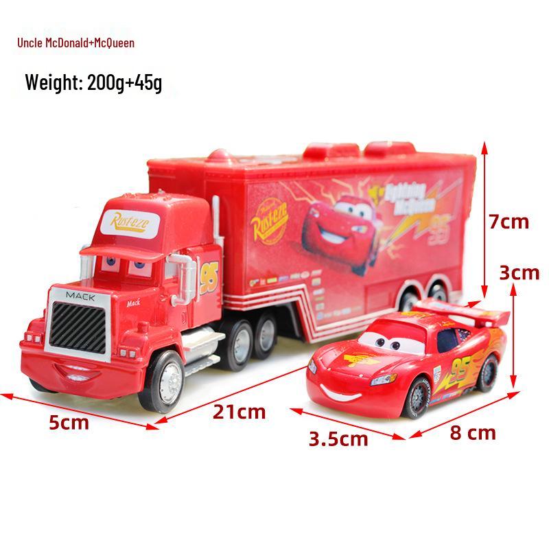 Mack Truck & Race Car Alloy Toy Set for Kids
