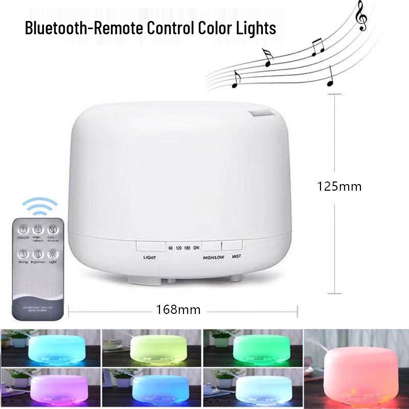 500ML Ultrasonic Air Humidifier & Aroma Diffuser - Muji Style, USB, Large Capacity