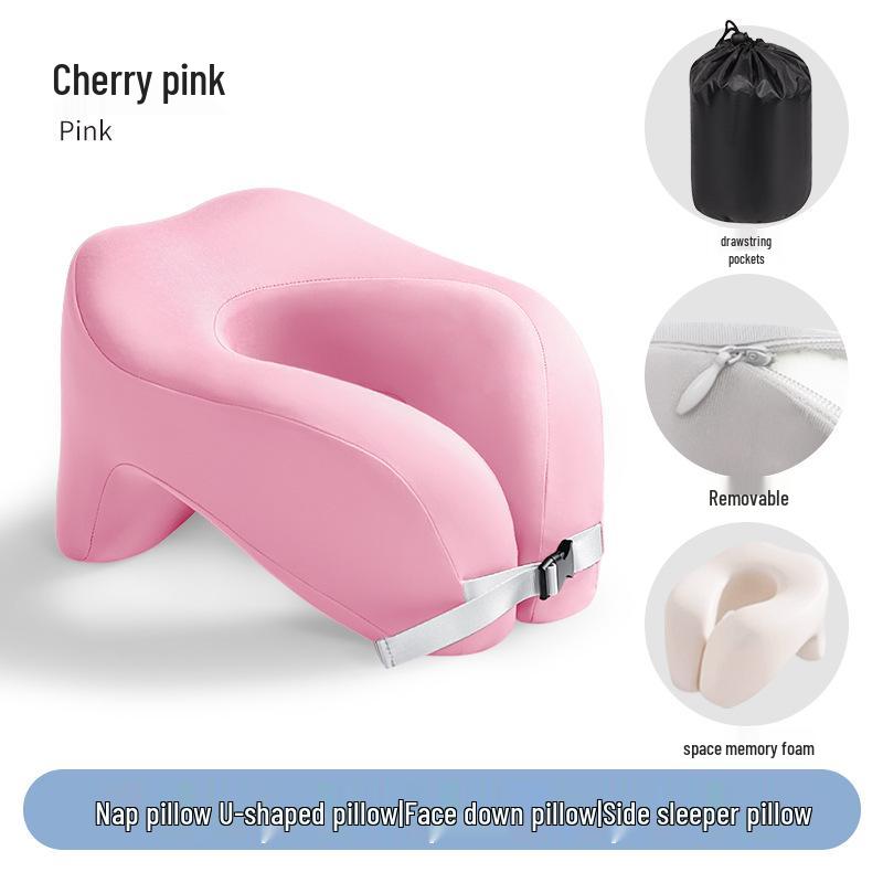 Almofada de Viagem em Espuma de Memória em Forma de U para Suporte de Pescoço