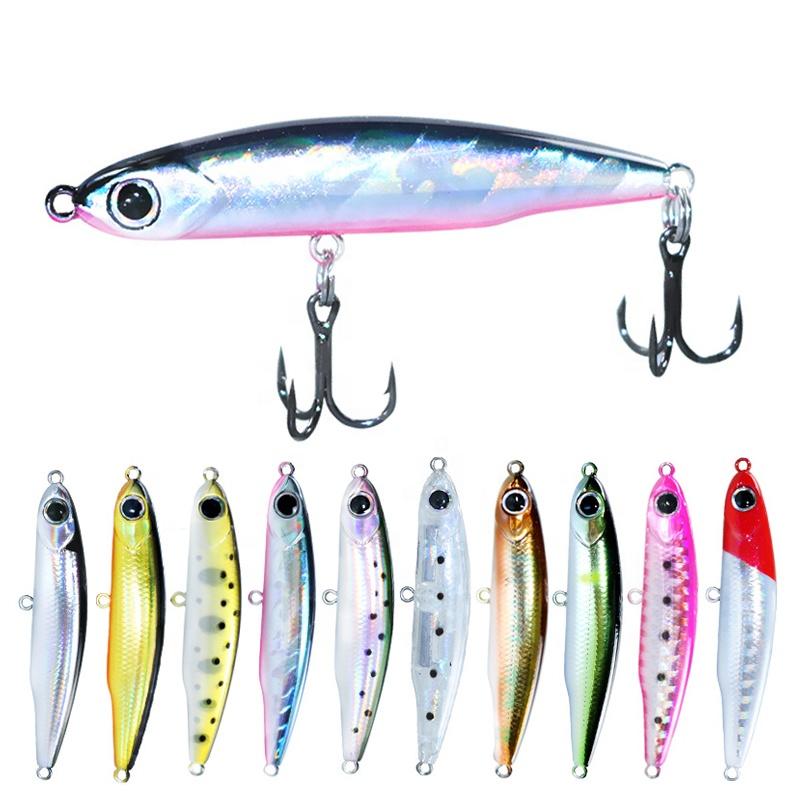 65mm 2.56in 5.4g Custom Pencil Lure Submerged Stickbaits Pencil Lure Mini Sinking Stick Bait Hard Fishing Lure