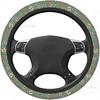 Sage Green Hippie Flower Auto Car Steering Wheel Cover Universal 15 Inch Neoprene Interior Decor Protection Accessories