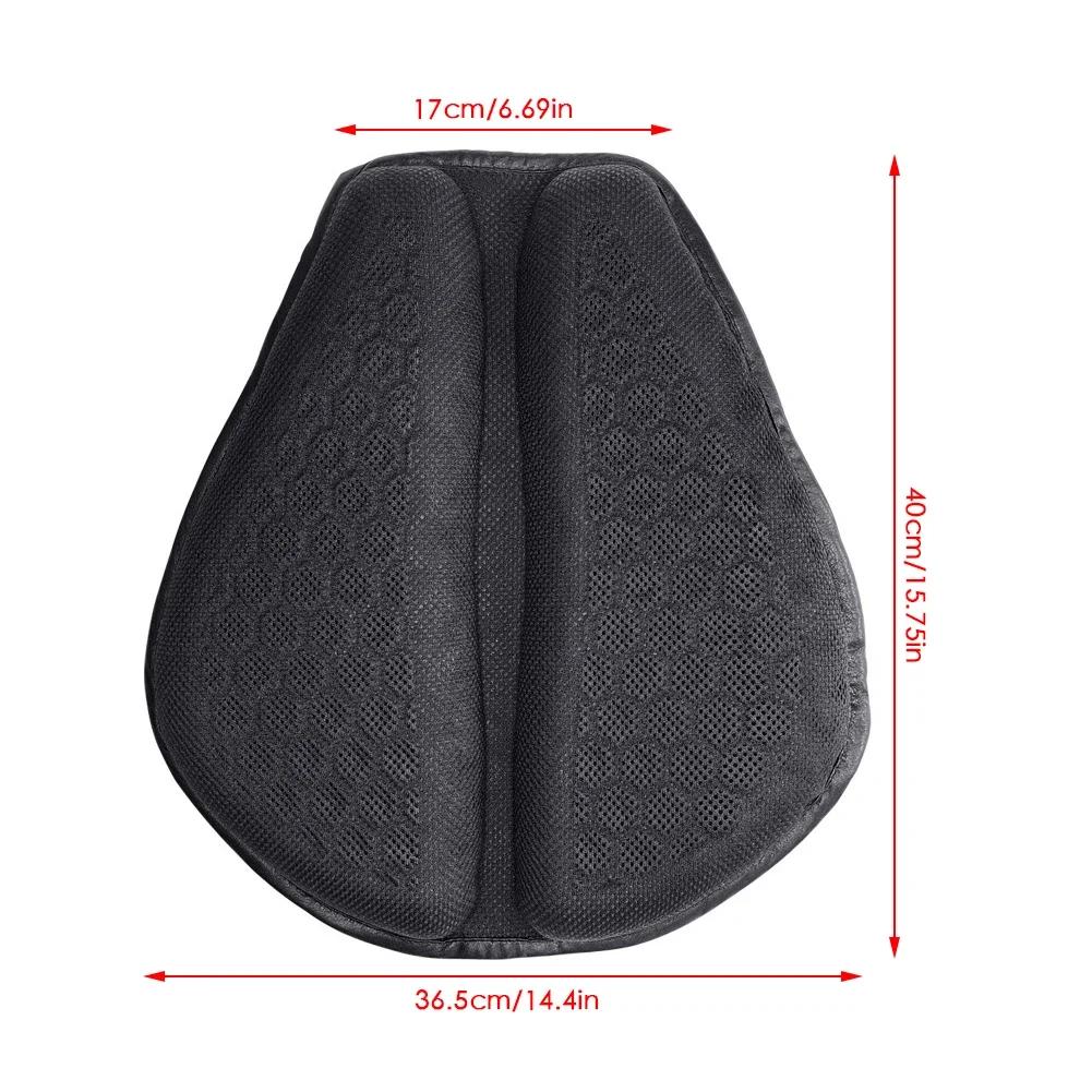 Foldable Motorcycle Gel Seat Cushion 3D Honeycomb Structure Shock Breathable Motorcycle Gel Seat Pad Gel Cushion For Seat