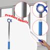 Drapery Pull Rod Adjustable Length Handle Aluminum Alloy Telescopic Pole for Home