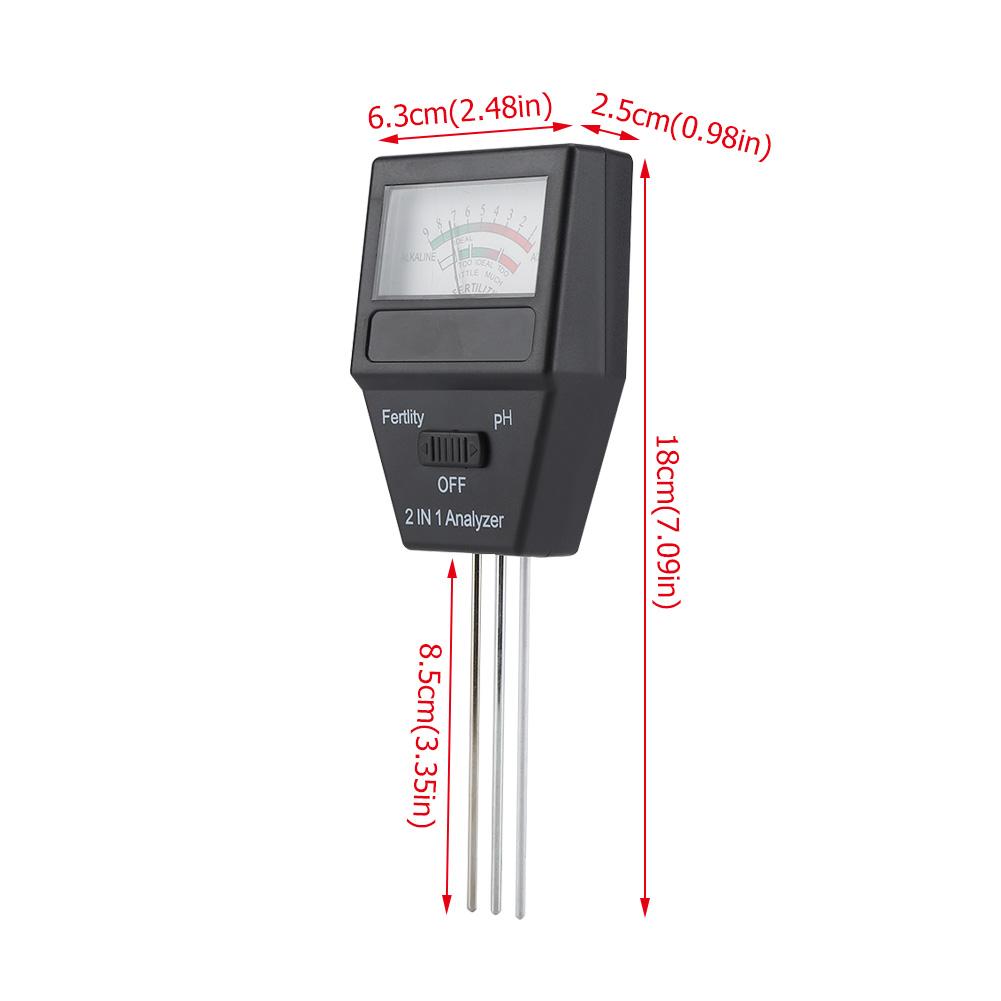 2 In 1 Soil Moisture Meter and PH Level Tester for Plants Crops Flowers Vegetable Farm