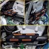 Exhaust Muffler Pipe Shield Guard Heat Cover Fit Universal Motorcycle Orange