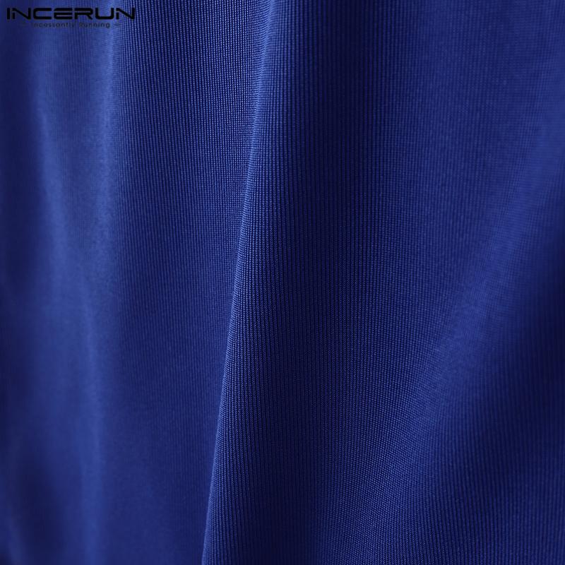 INCERUN Summer Men Sleeveless Stitching Sport Hooded Tank Tops