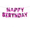 Balloon Set Happy Birthday Balloons Bow Ribbon Happy Birthday Letter Aluminum Foil Balloons  Party