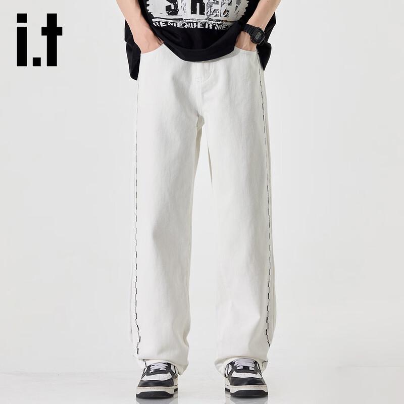 Izzue IT Men's Loose Fit Straight Leg Jeans