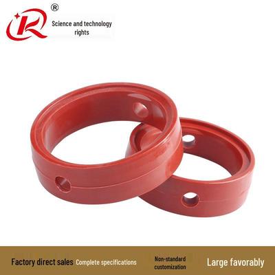 Ke Quan Silicone EPDM Butterfly Valve Seal Ring - Sanitary Grade Gasket, Red/Black