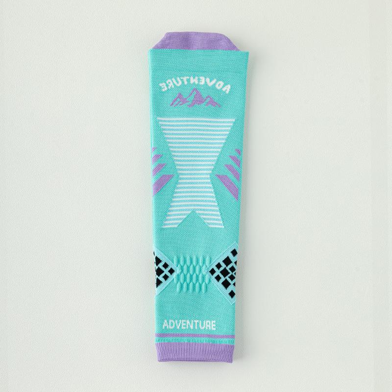 Socken für Damen, Profisport, Druck, Wadensockenmuskeln können Beinschienen komprimieren, Laufen, Fitness, Seilspringen, Marathon, Langer Schaft