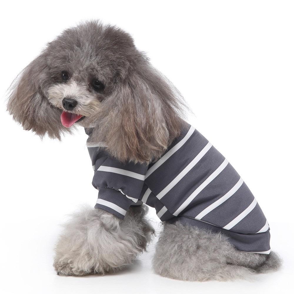 Small Dog Pet Autumn and Winter Windproof Turtleneck Two-legged Dog Clothes, Color Matching Warm Sweater Casual Pet Clothes