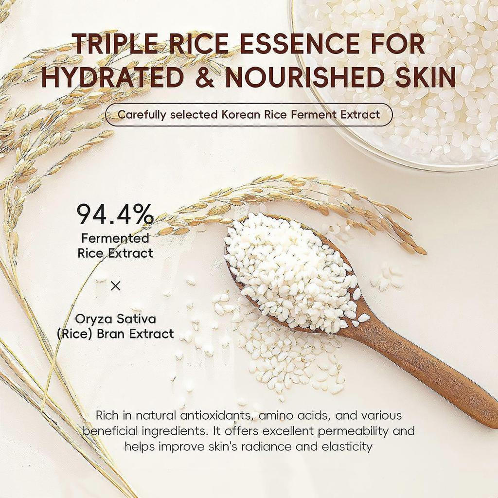 Rice Eye CreamAnti-Aging, Wrinkle Care, Natural Retinol Alternative Cruelty Free,Deep Hydration Target Dry Lines