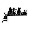 Halloween Door Corner Sign Metal Witch Cat Bat Ghost Spider Web Door Topper Sign Indoor Door Window Frame Decoration
