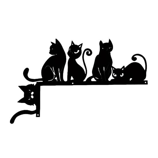 Halloween Door Corner Sign Metal Witch Cat Bat Ghost Spider Web Door Topper Sign Indoor Door Window Frame Decoration