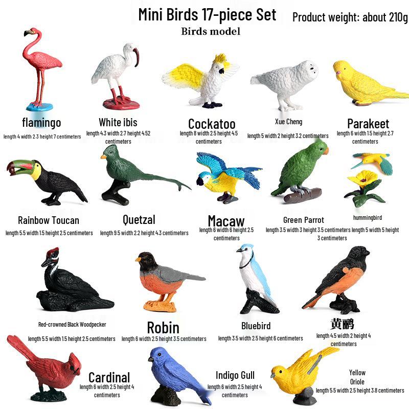 Farm Animal Simulation Toy Set: Chicken, Duck, Goose, Boar, Horse, Cow - Educational Gift for Children, Cognitive Ornament