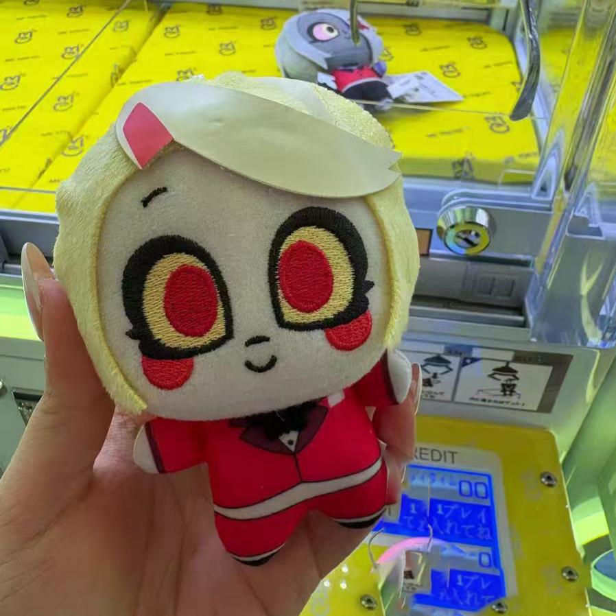 New  10cm Hazbin Hotel Vox Lucifer Ko Version Not Genuine Plush Doll Cute Anime Peripherals Toy Birthday Christmas Gift