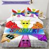 3pcs Duvet Cover Set (1*Duvet Cover + 2*Pillowcase, Without Core), Sprunki Game Print Soft All‑Season Bedding Set, Home Bedroom Decor Gift