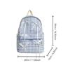 School Backpack Cute Ribbon Bow Students Backpack Plaid Y2k School Bag Large Capacity Travel Daypack Students Travel Daypack