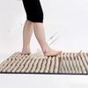 Acupressure Foot Mat: Solid Wood Traditional Chinese Medicine Floor Mat for Unblocking Meridians and Indoor Massage.