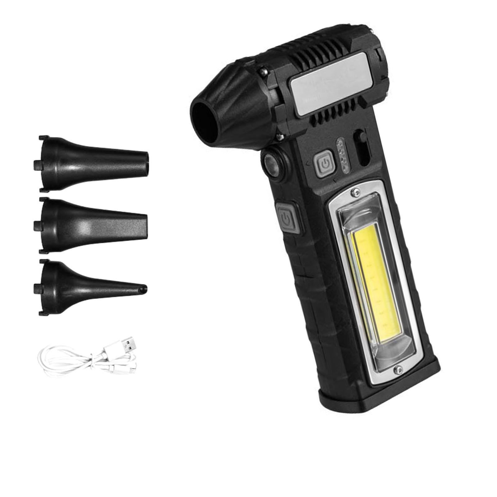 

Small ABS Handheld Fan Blower With Strong Wind And Illumination For Outside Activities чёрный
