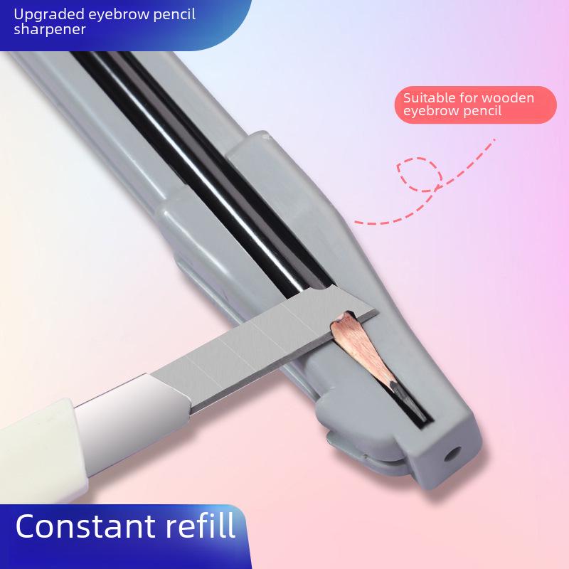 Beginner-Friendly Eyebrow Pencil Sharpener Set with Auxiliary Tool