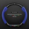 NGH2  C200 E200 New For Mercedes Benz Car Suede Carbon fiber Anti-slip Steering Wheel Cover For Mercedes-Benz A B C E V R-Class C43 CL