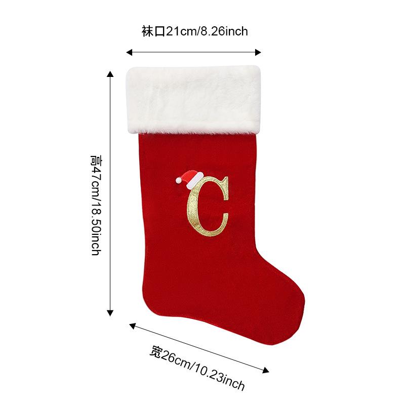 Large Christmas Stocking Christmas Decoration Cartoon Gift Bag For Kids