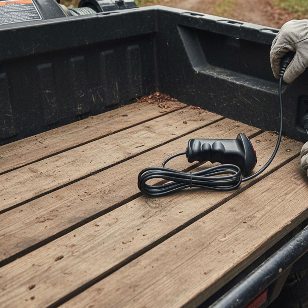 Cable Length Approx. 2.8m 9.2ft Electric Winch Controller Plug-and-Play Wiring Reliable Performance Rugged Lightweight Design