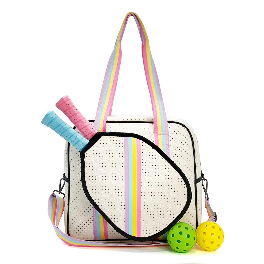 2025 Portable Sports Bag for Badminton, Tennis & Pickleball - Fits 2 Rackets, Handheld, Large-Capacity, Down Cotton