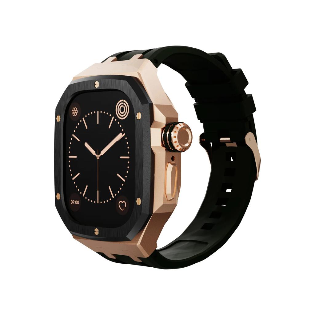 Kit di Modifica di Lusso per Apple Watch Ultra 2/Ultra 49MM Cinturino+Cassa in Acciaio Inossidabile per IWatch Serie 49mm Accessori