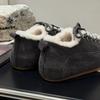 Inner Heightened Beaded Lambswool Plush Niche Casual Shoes Women's New Winter Thick-soled Warm Cotton Shoes
