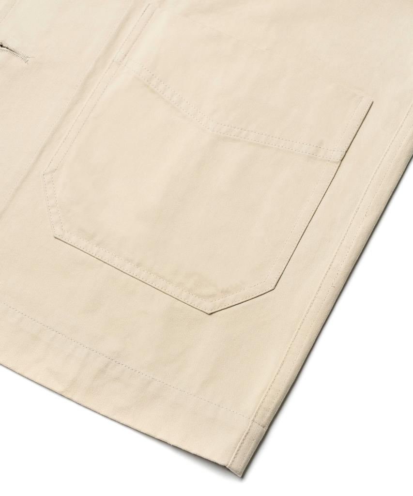 Connect Kinloch Washed Cotton Loose Fit Jacket [Beige]