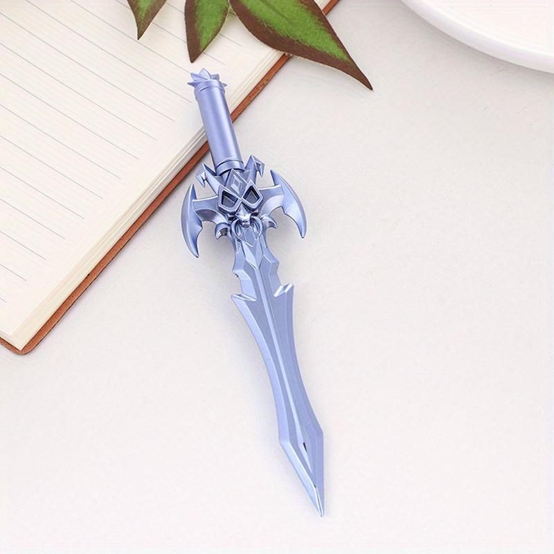 

Возвращение в школьный сезон 10 шт. 0,5 мм креативная ручка в форме меча, нейтральная ручка в форме мультяшного большого меча, ручка в форме оружия для студентов, канцелярские принадлежности фиолетовый