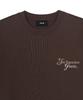 Emelbi Serif Lettering Semi-Oversized Short Sleeve T-Shirt Sf (D.Brown)